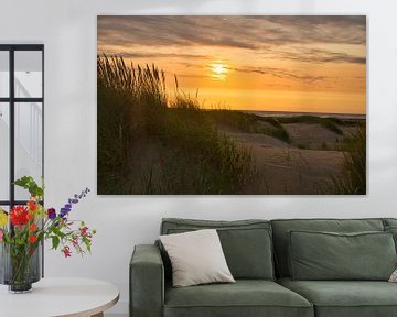 Zonsondergang in de duinen van Schoorl van Tanja Voigt