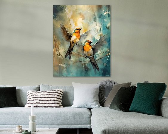 Example of the artwork in a room