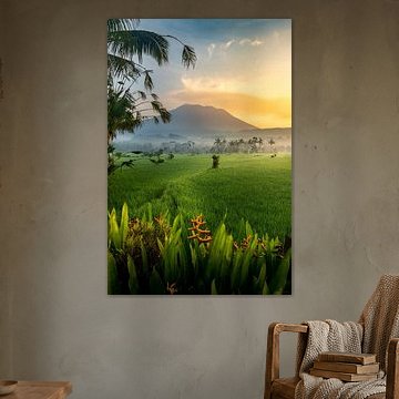 Sunrise at the volcano in Bali by Danny Bastiaanse