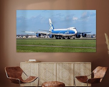 AirBridgeCargo Boeing 747-8 im zweiten Anlauf gelandet. von Jaap van den Berg