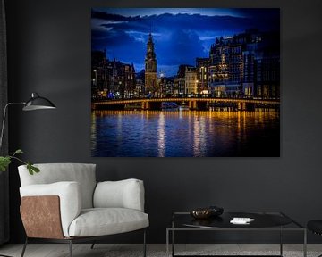 Die blaue Stunde in Amsterdam von Michelle van den Boom