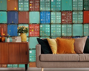 Container puzzel van Frank Hensen