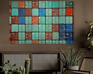 Container puzzel van Frank Hensen