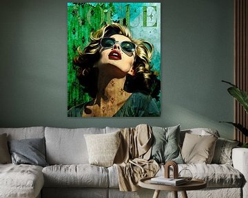Marilyn Monroe Vogue Magazine van Rene Ladenius Digital Art