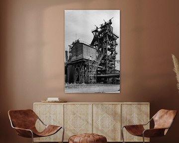 Old steelworks Germany black/white 5th from series