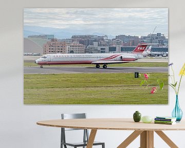 Eine FAT McDonnell Douglas MD-82 ist gelandet. von Jaap van den Berg