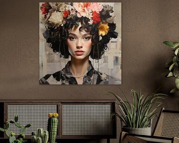 Portrait moderne en style collage sur Studio Allee