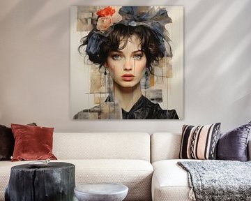 Modern portret in collage stijl van Studio Allee