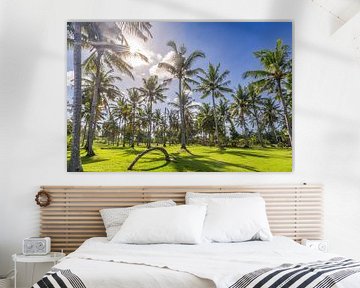 Palm trees in paradise Bali by Danny Bastiaanse