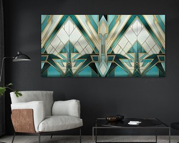 Geometrisches Muster im Art-déco-Stil von Whale & Sons