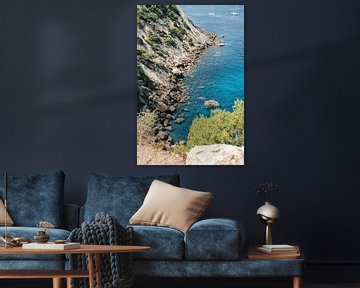 Kliffen en golven: De spectaculaire kust van Ibiza 2 // Ibiza // Natuur- en Reisfotografie van Diana van Neck Photography