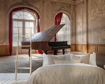 Abandoned piano in an abandoned castle by Gentleman of Decay