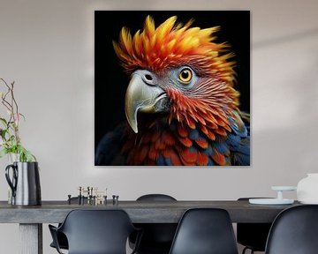 Portrait of a parrot by Studio Allee