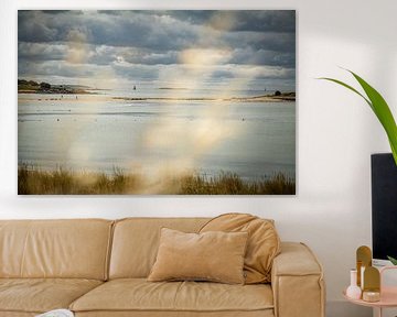 Lone sailboat off the coast of southern Brittany/ by Frans Scherpenisse