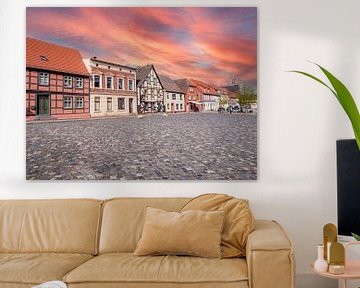 Houses in the old town of Röbel on the Mecklenburg Lake District by Animaflora PicsStock