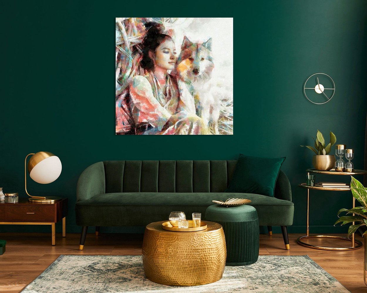 Example of the artwork in a room