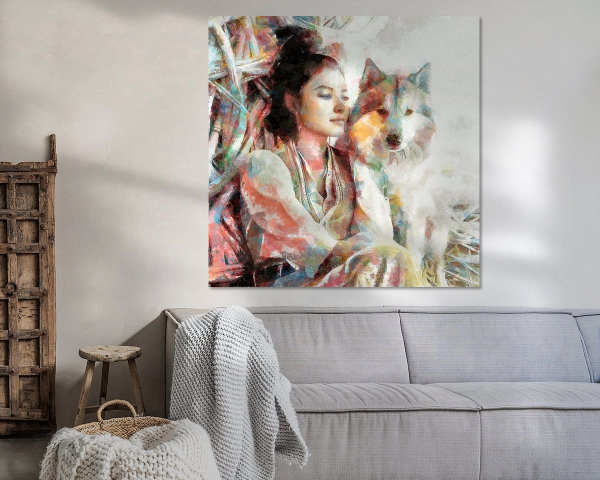 Example of the artwork in a room