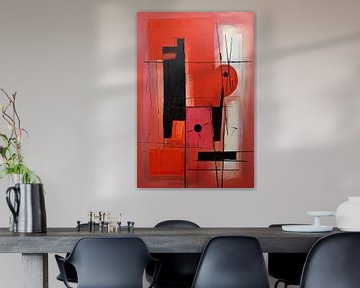 Abstract rood van Bert Nijholt