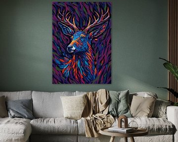Abstract expressionisme hert kunst van Sahruddin Said