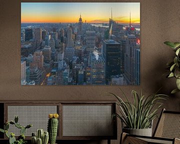 Skyline New York City - Empire State Building (USA) van Marcel Kerdijk
