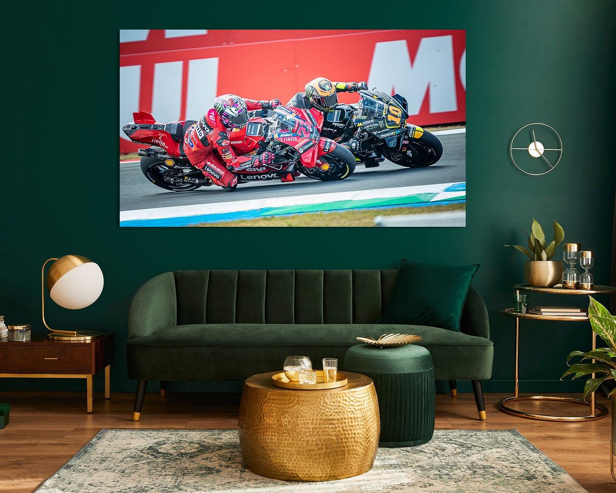 Example of the artwork in a room