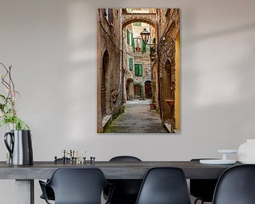 A street in Pitigliano, Italy by Adelheid Smitt