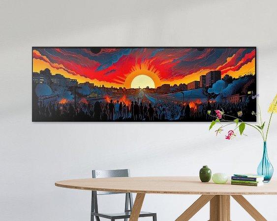 Example of the artwork in a room