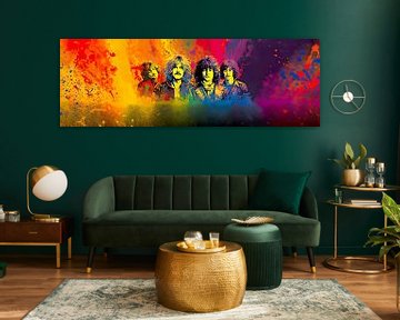 Led Zeppelin - Une peinture colorée sur Surreal Media