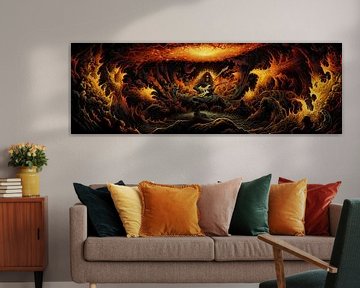 Metellica - Wild and Fiery Painting by Surreal Media