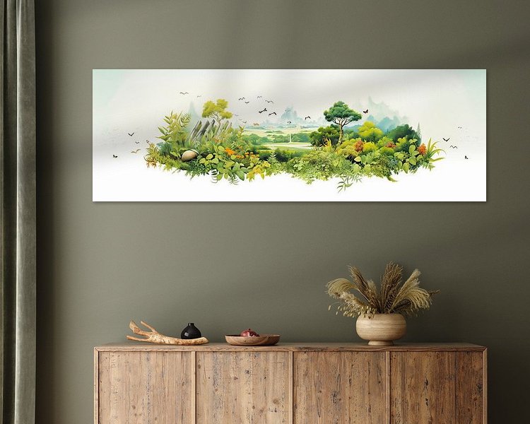 Example of the artwork in a room