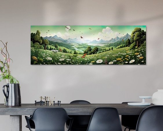 Example of the artwork in a room