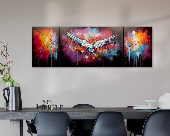 Example of the artwork in a room
