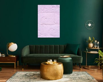Roze stenen muur met textuur van Jenine Blanchemanche
