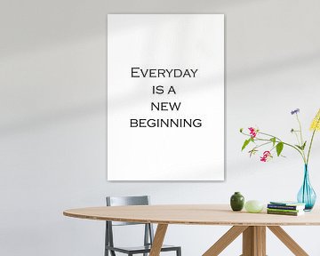 Elke dag is een nieuw begin 1 | Inspirerende tekst, quote van Ratna Bosch