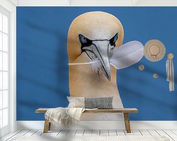 Trotse Jan van Gent met veer in de bek#0078