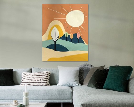 Example of the artwork in a room