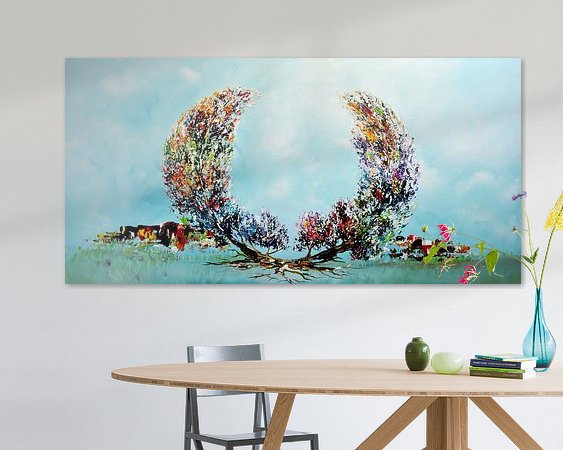 Example of the artwork in a room