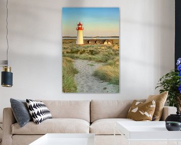 Sylt Lighthouse List-West in the evening light by Michael Valjak