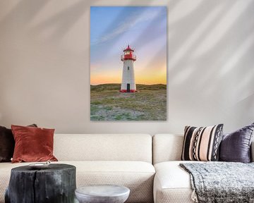 Sylt Lighthouse List-West in the evening by Michael Valjak