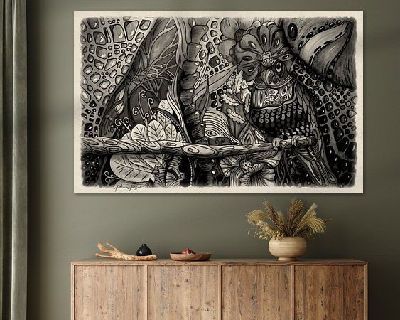 Example of the artwork in a room