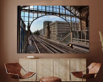 Uitzicht vanaf het metrostation