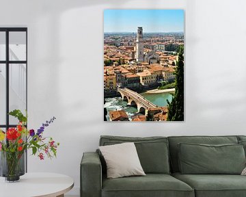 Duomo di Verona e Ponte Pietra van Gert Tijink