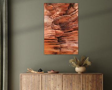 Texture of red rocks in the Northern Territory by Mitsy Klare