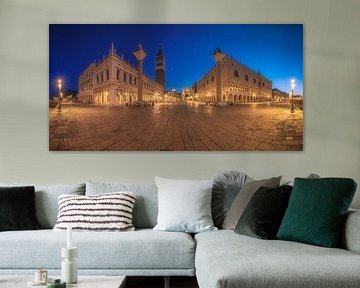 Venice Panorama Blue Hour by Jean Claude Castor