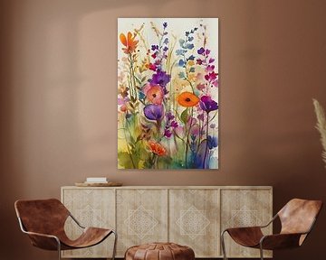 Romantische Aquarellblumen von Christian Ovís