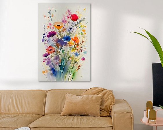 Example of the artwork in a room