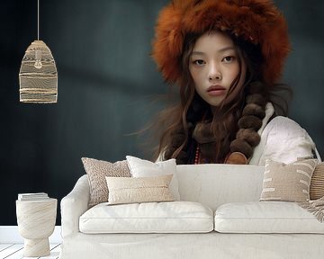 Modern portrait "Nomad" by Carla Van Iersel