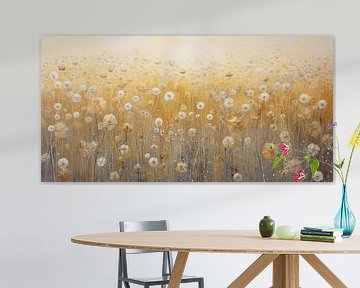 Dreamy field of dandelions by Whale & Sons