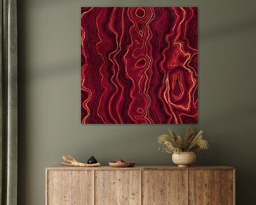 Rode Agaat Textuur 01 van Aloke Design