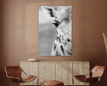 Half portrait of giraffe by Quirina Kamoen
